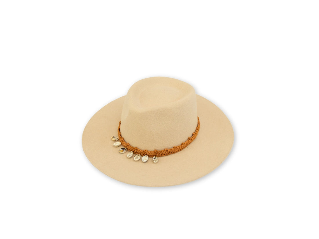 Hatstrap Picot Seashells - Rusty Orange