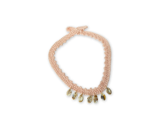 Hatstrap Picot Seashells - Pink