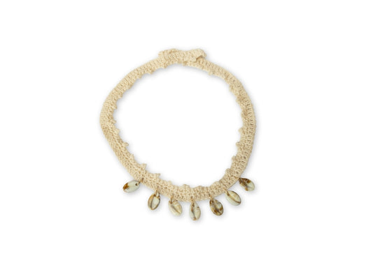 Hatstrap Picot Seashells - Warm White