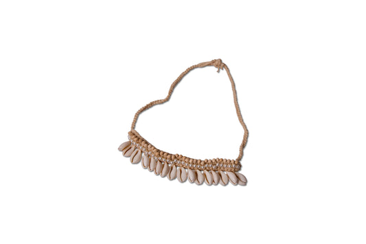 Seashell Pearl Strap - Beige