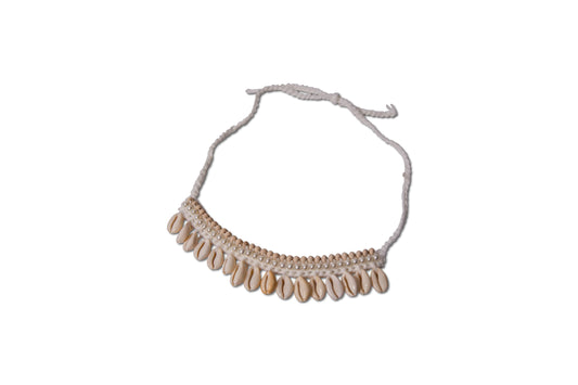 Seashell Pearl Strap - White
