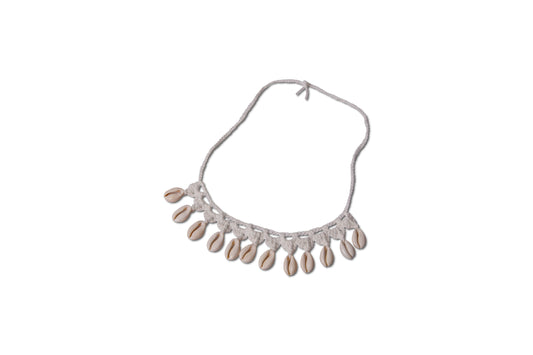Seashell Crochet Strap - White